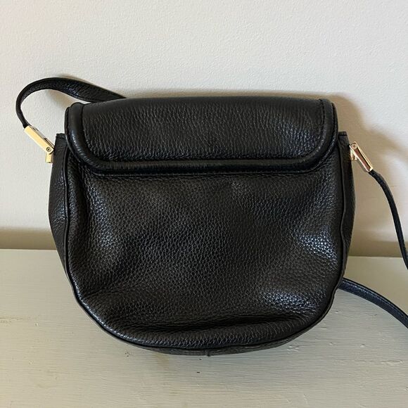 Kate Spade Black Pebbled Leather Saddle Crossbody Purse - Picture 8 of 8